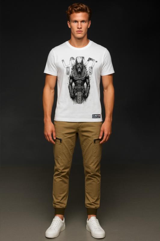 Camiseta de hombre LaSaL ANUBIS blanco