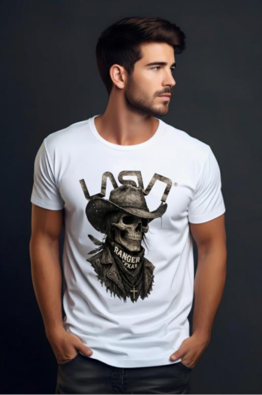 Camiseta de hombre LaSaL TEXAS Blanco