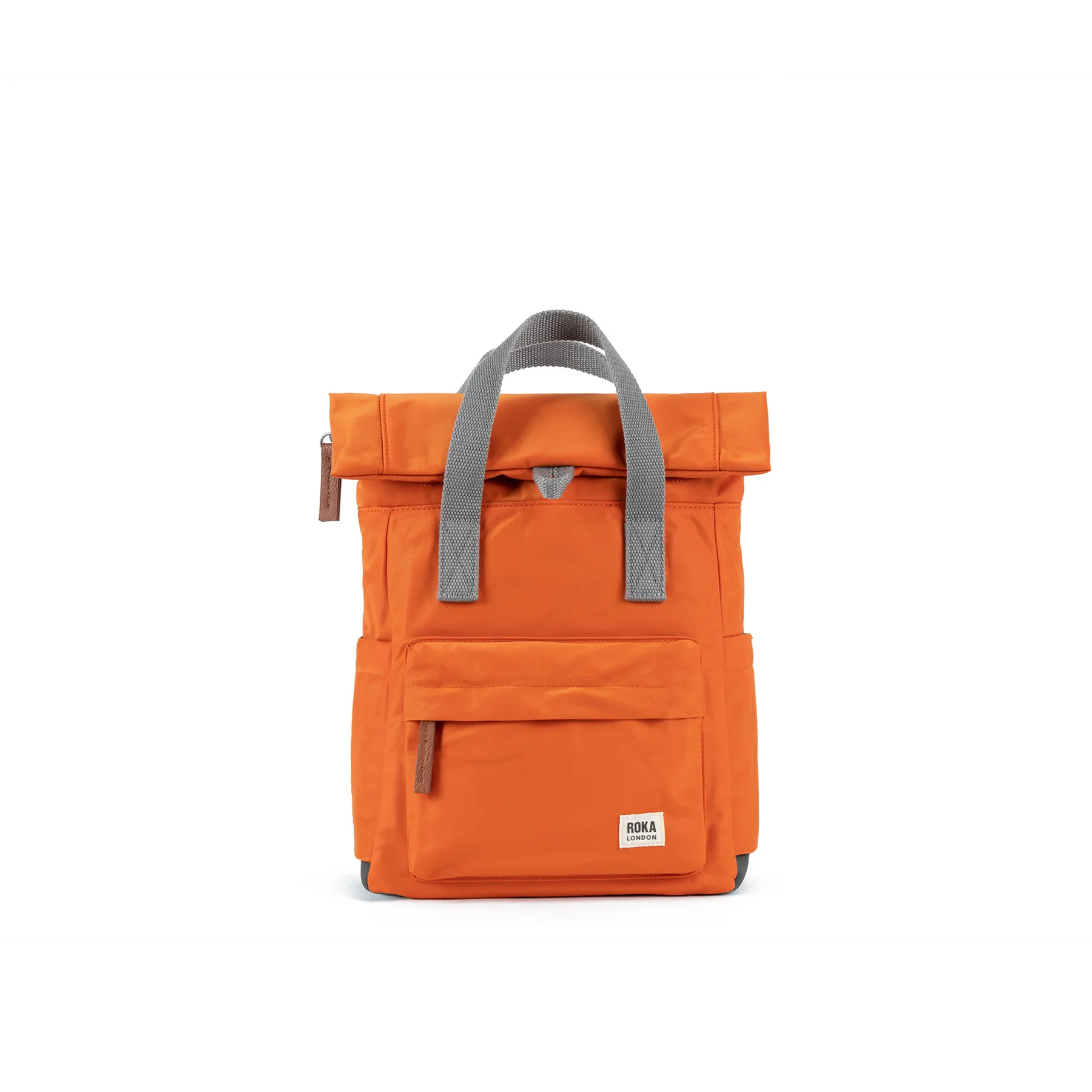 Roka London SMALL Canfield B Nylon reciclado naranja quemado