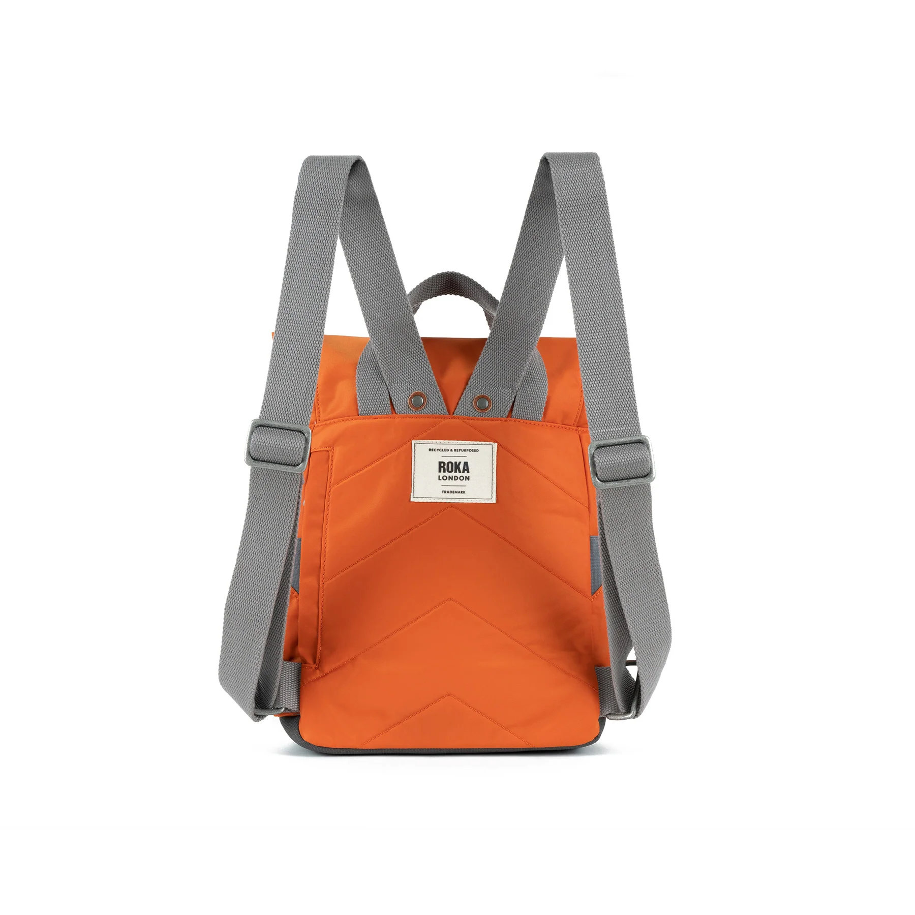 Roka London SMALL Canfield B Nylon reciclado naranja quemado