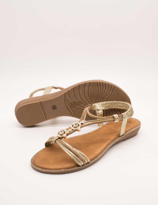 Sandalia Mujer EXE STRASS GOLD