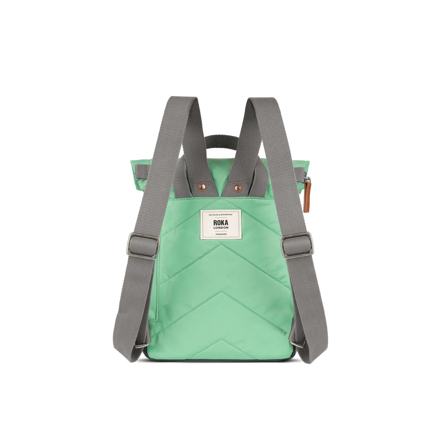 Roka London SMALL Canfield B MATCHA Nylon reciclado