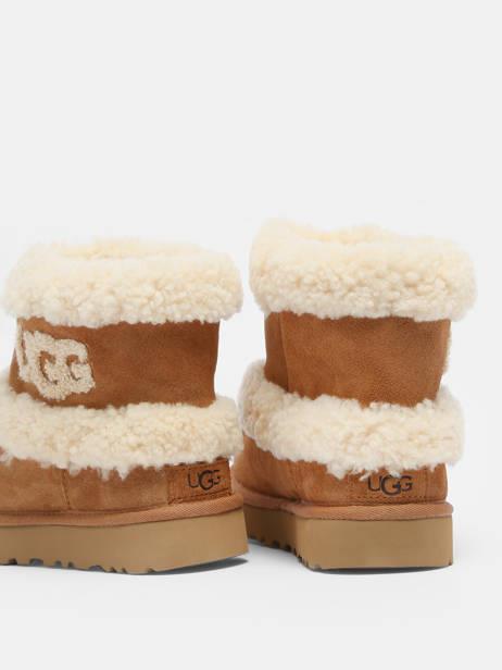 Bota Mujer Ugg Ultra Mini Fluff Chestnut