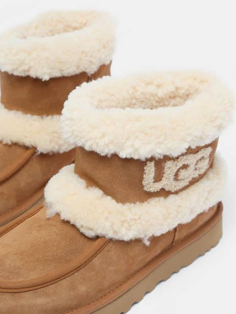 Bota Mujer Ugg Ultra Mini Fluff Chestnut