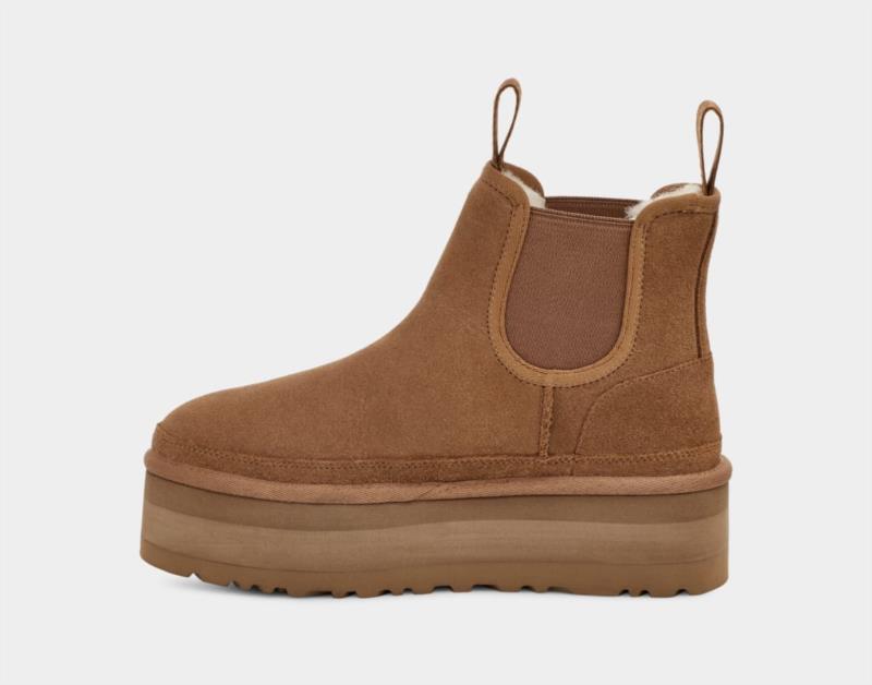 Botas Mujer Ugg Chelsea Con Plataforma Neumel Chestnut