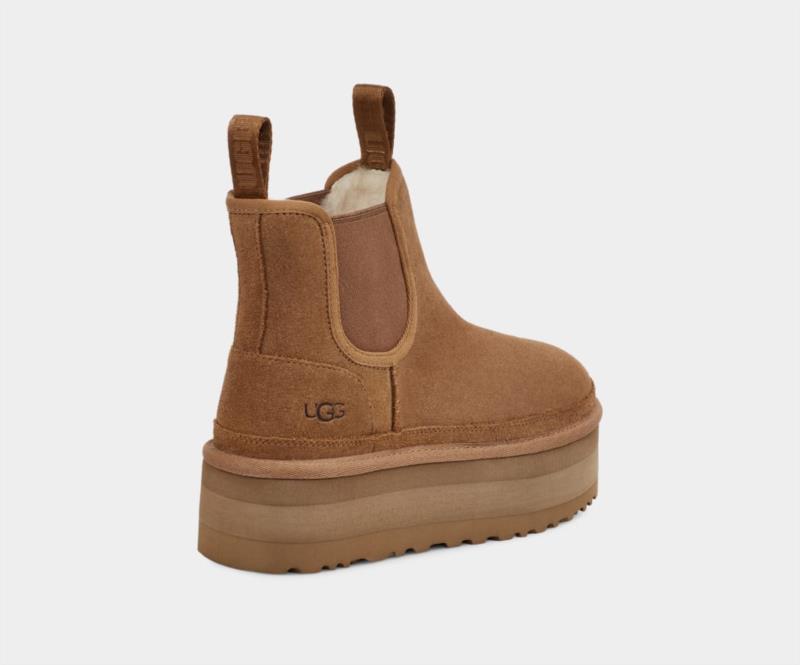 Botas Mujer Ugg Chelsea Con Plataforma Neumel Chestnut