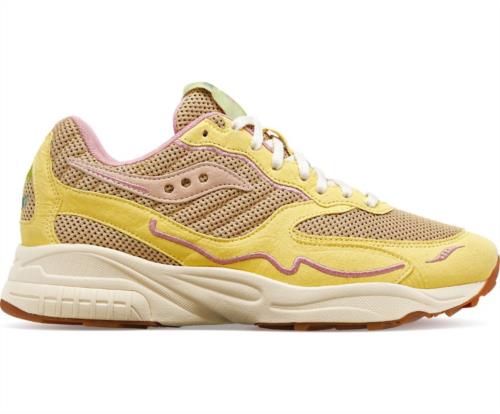 DEPORTIVA PARA MUJER SAUCONY S70747-1 3D GRID HURRICANE TAN/YELLOW