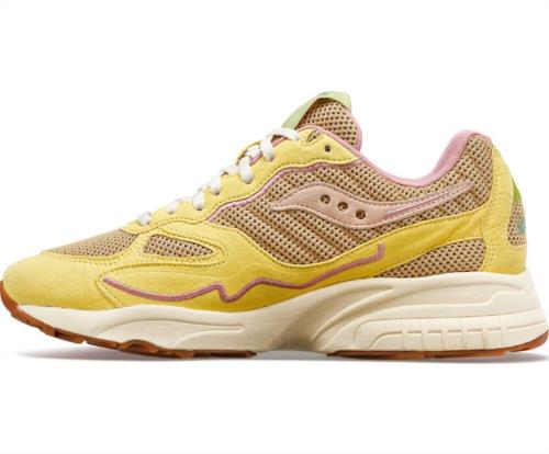 DEPORTIVA PARA MUJER SAUCONY S70747-1 3D GRID HURRICANE TAN/YELLOW