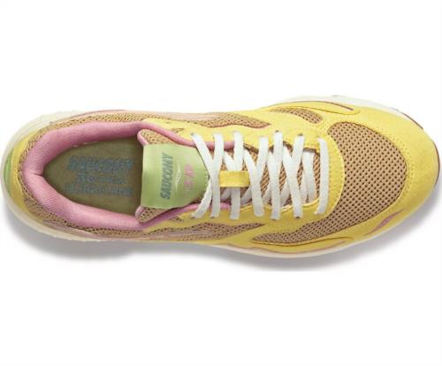 DEPORTIVA PARA MUJER SAUCONY S70747-1 3D GRID HURRICANE TAN/YELLOW