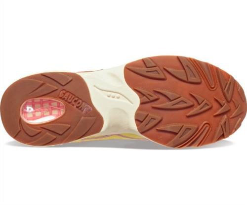 DEPORTIVA PARA MUJER SAUCONY S70747-1 3D GRID HURRICANE TAN/YELLOW