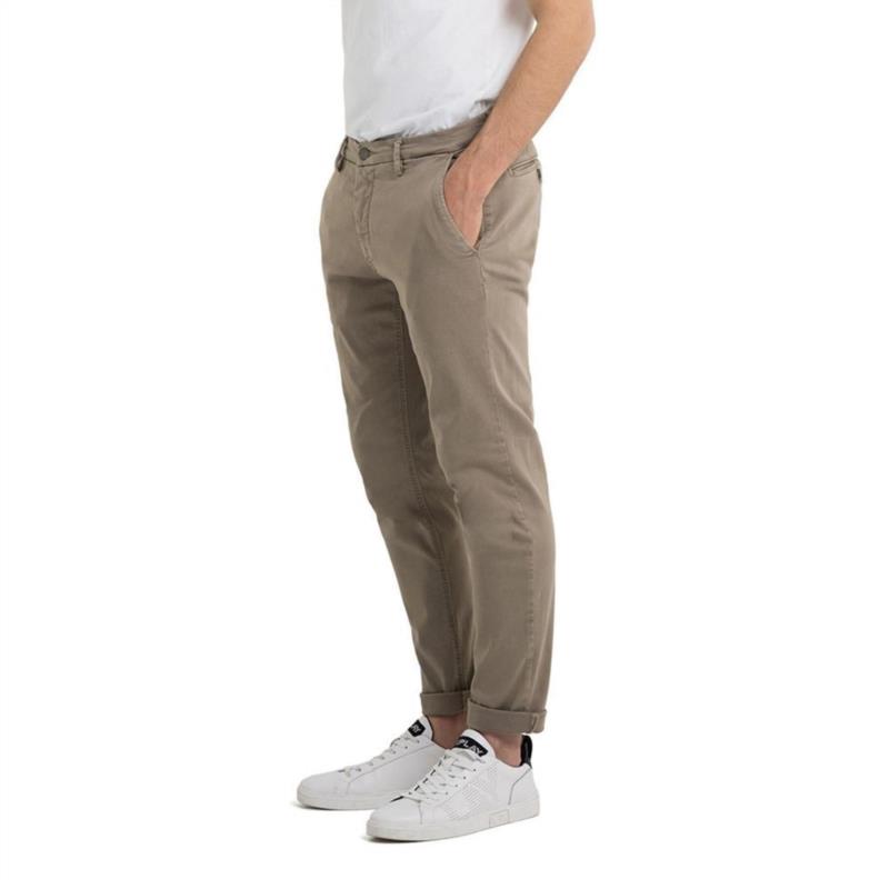 PANTALON REPLAY CHINO DE CORTE SLIM ZEUMAR BEIG