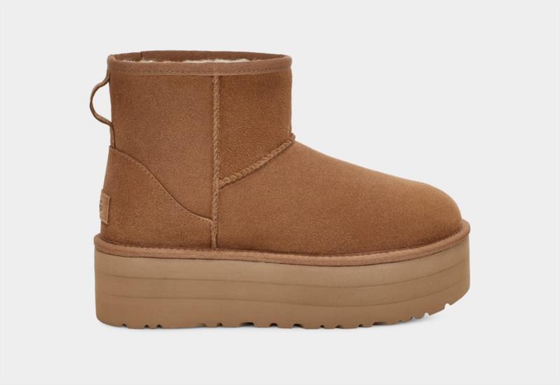 Botas Mujer Ugg Con Plataforma Classic Mini Chestnut