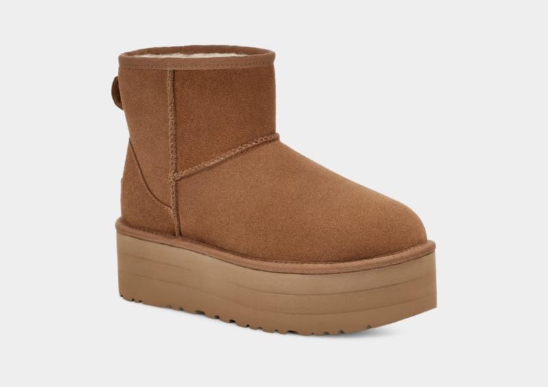 Botas Mujer Ugg Con Plataforma Classic Mini Chestnut