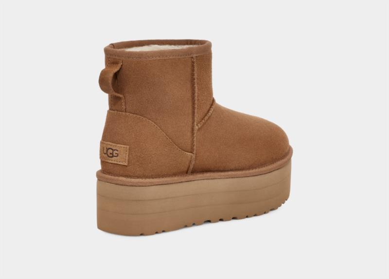 Botas Mujer Ugg Con Plataforma Classic Mini Chestnut
