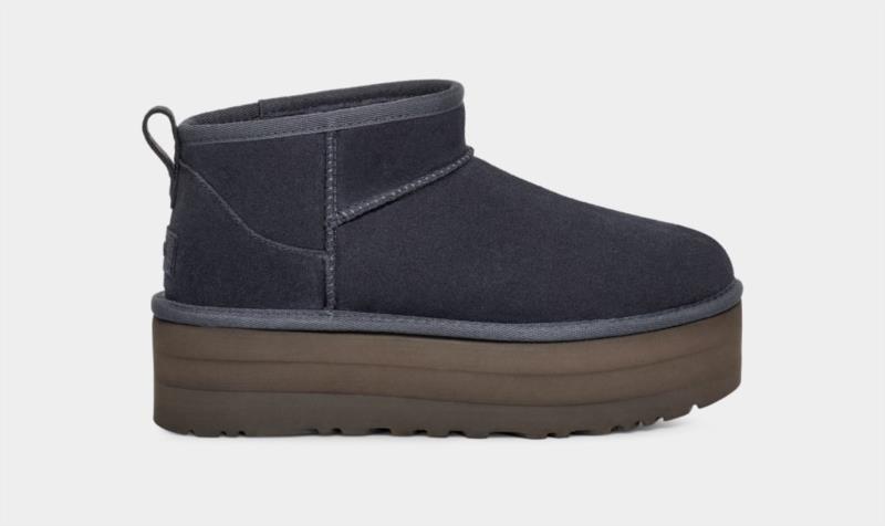 Botas Mujer Ugg Con Plataforma Classic Ultra Mini Eve Blue