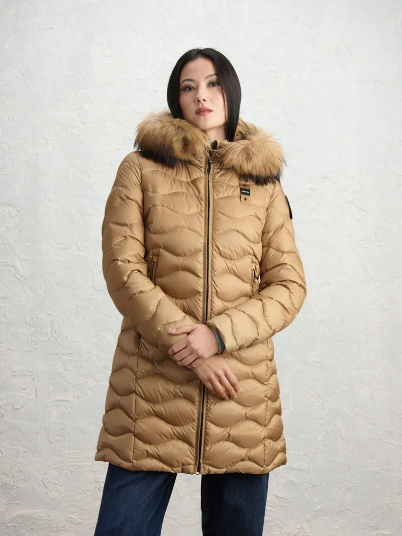 CHAQUETA BLAUER LARGA DE PLUMÍFERO LYNEL CAMEL