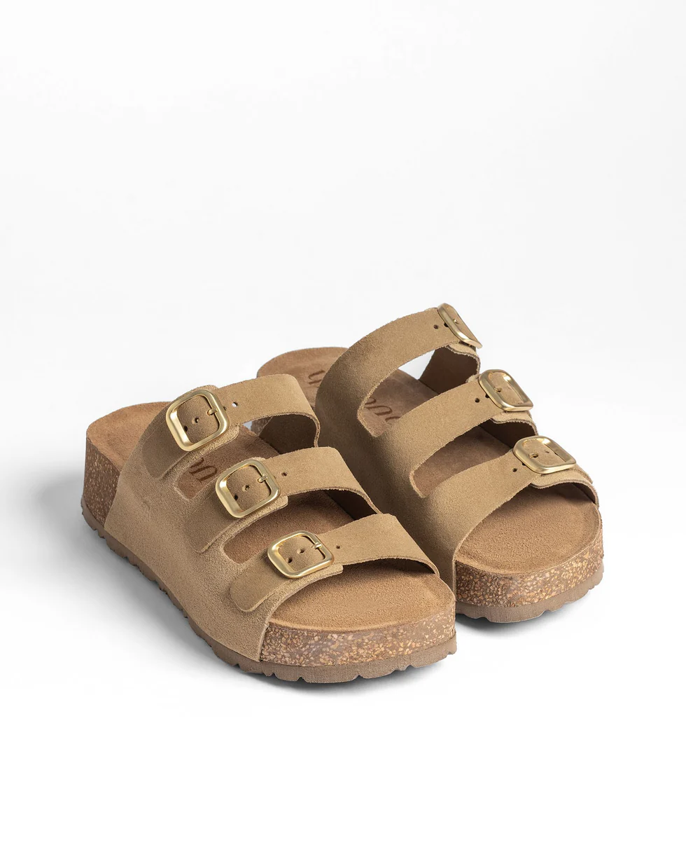 Sandalia de plataforma WIWI-263 BEIG