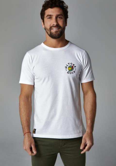 CAMISETA PARA HOMBRE AZUL ALTONADOCK BURDEOS