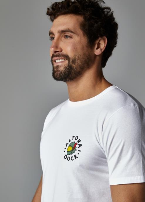 CAMISETA PARA HOMBRE AZUL ALTONADOCK BURDEOS