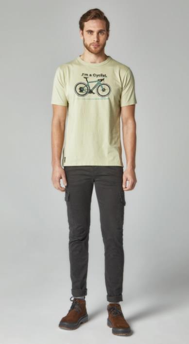 CAMISETA PARA HOMBRE VERDE ALTONADOCK SERIGRAFIA CASCO BLANCO