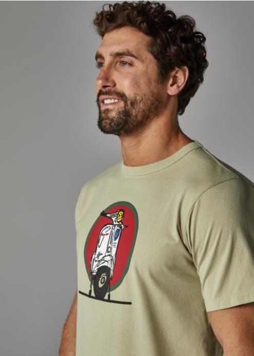 CAMISETA PARA HOMBRE ALTONADOCK GRIS VIGORÉ CON SERIGRAFIA NOODLES