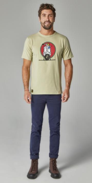 CAMISETA PARA HOMBRE ALTONADOCK GRIS VIGORÉ CON SERIGRAFIA NOODLES
