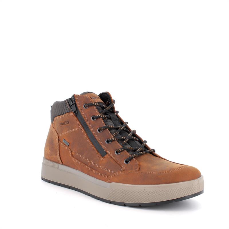 Zapato deportivo con GORE-TEX® para hombre marron con cremallera CUERO