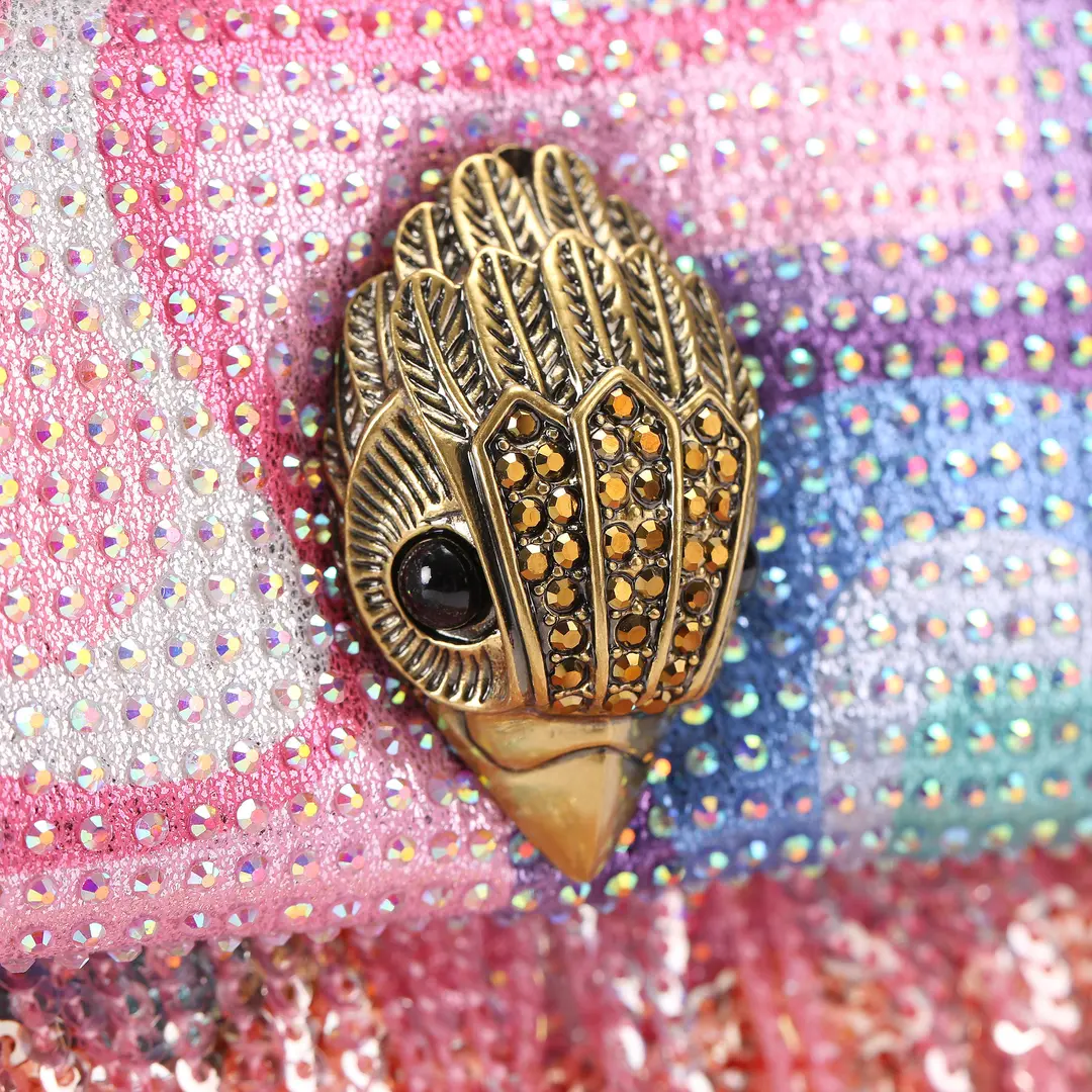  Bolso Kurt Geiger London Mini bolso Kensington con flecos