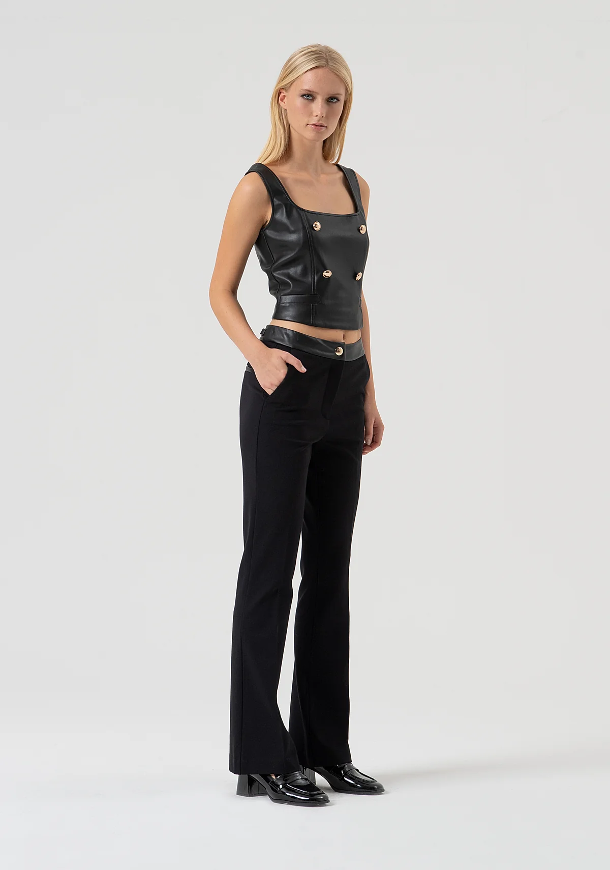  PANTALON BOOTCUT PANT BLACK