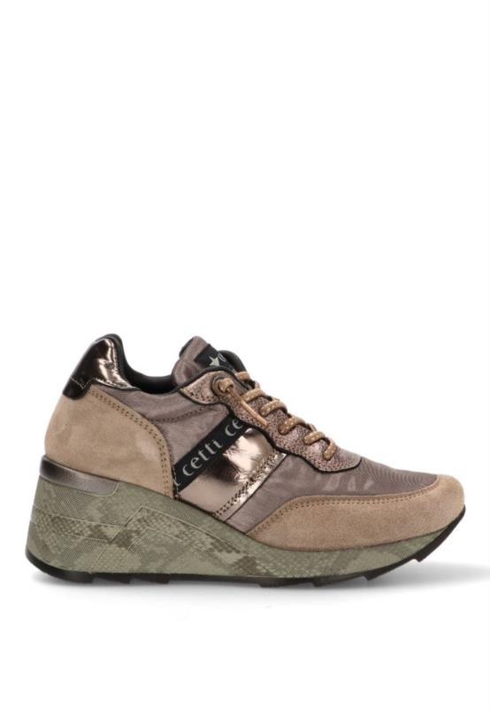 DEPORTIVA MUJER CETTI ANTE MESH OXIDO
