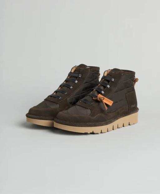 ZAPATO ABOTINADO MUJER P005 WAVE COFFEE