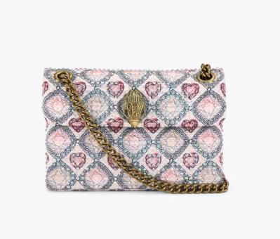  Bolso Kurt Geiger London Mini bolso Kensington de tela