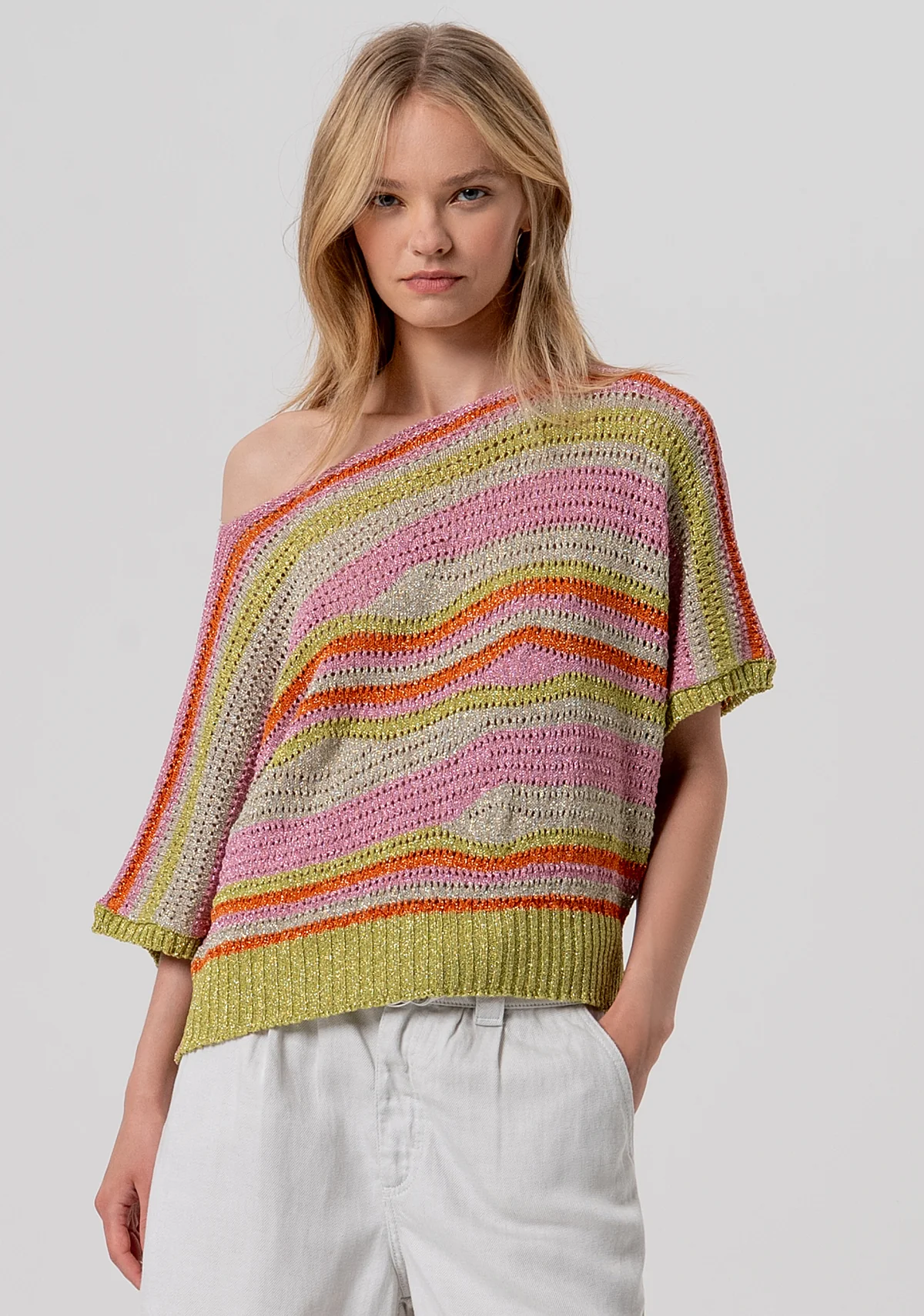 Kimono Sweater Fracomina Multicolor