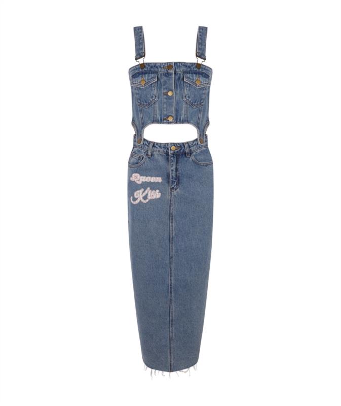 FALDA LE CRUEL LARGA DENIM CON TOP