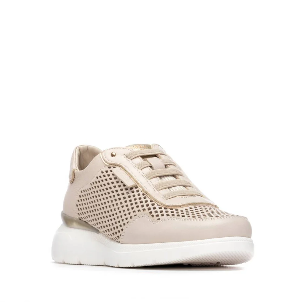 ZAPATILLA DE PIEL MUJER CARMELA BEIG