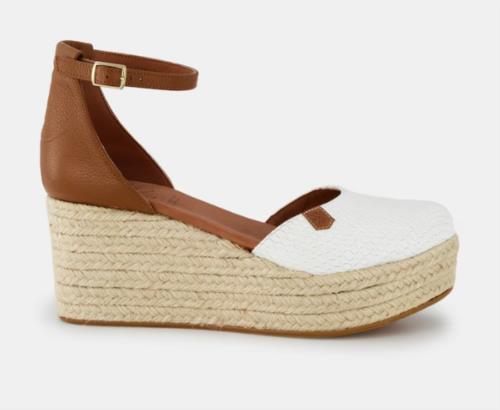 SANDALIA POPA CANTALAR SNAKE WHITE