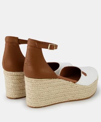 SANDALIA POPA CANTALAR SNAKE WHITE