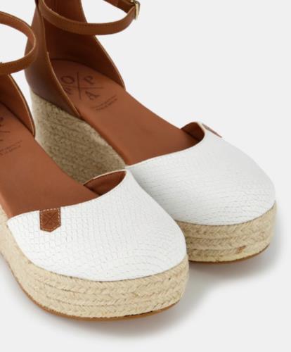 SANDALIA POPA CANTALAR SNAKE WHITE