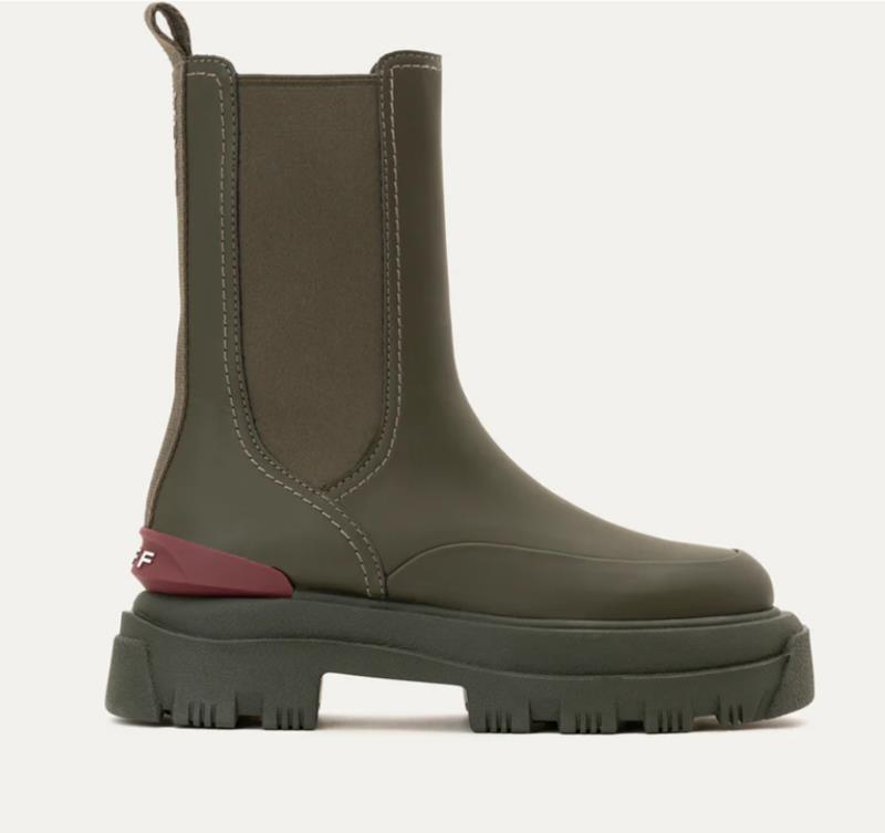 BOTA PARA MUJER HOFF CHELSEA ENGOMADA CAQUI