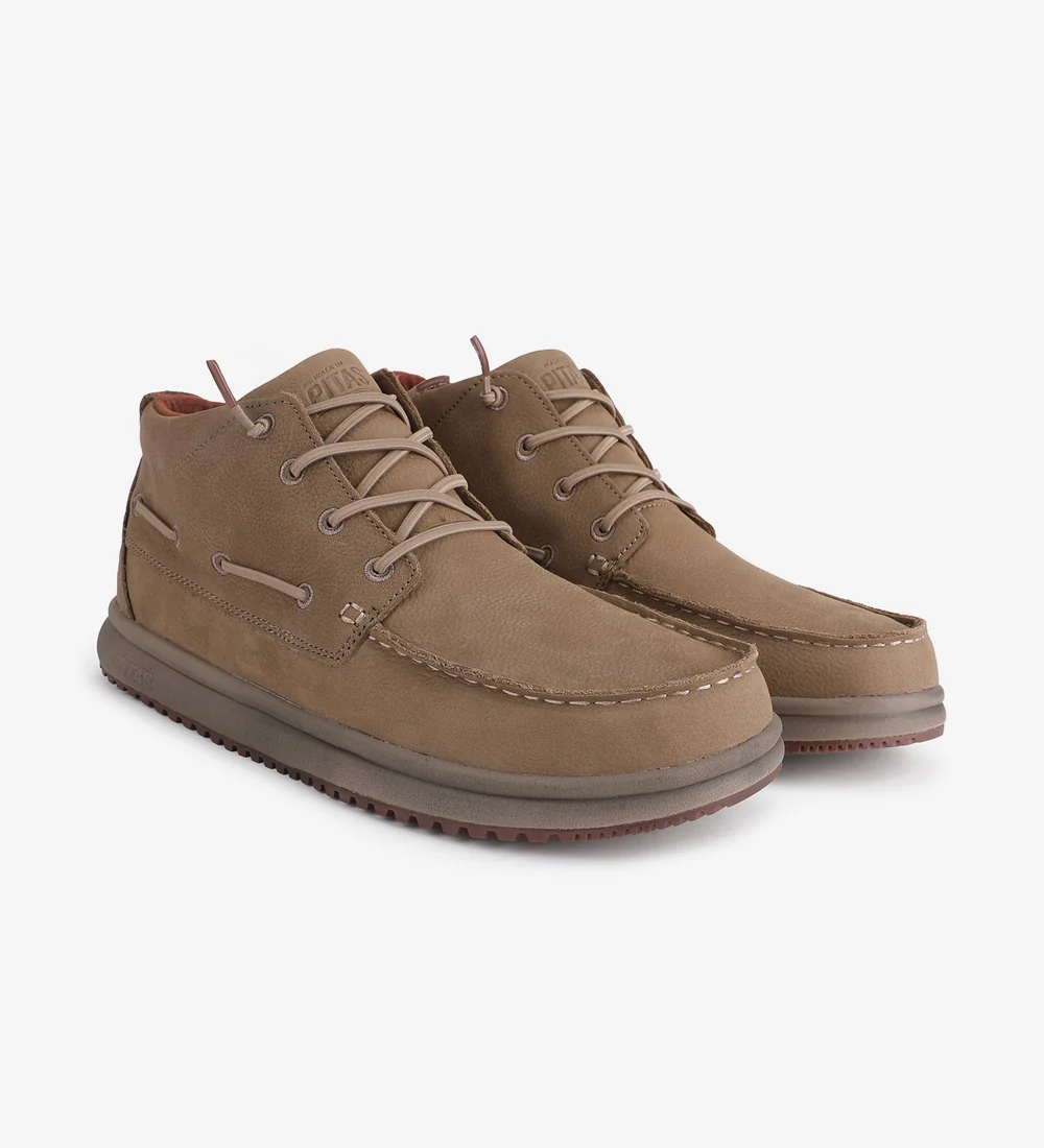 BOTA PARA HOMBRE WALK IN PITAS TIMOR LEATHER BEIGE