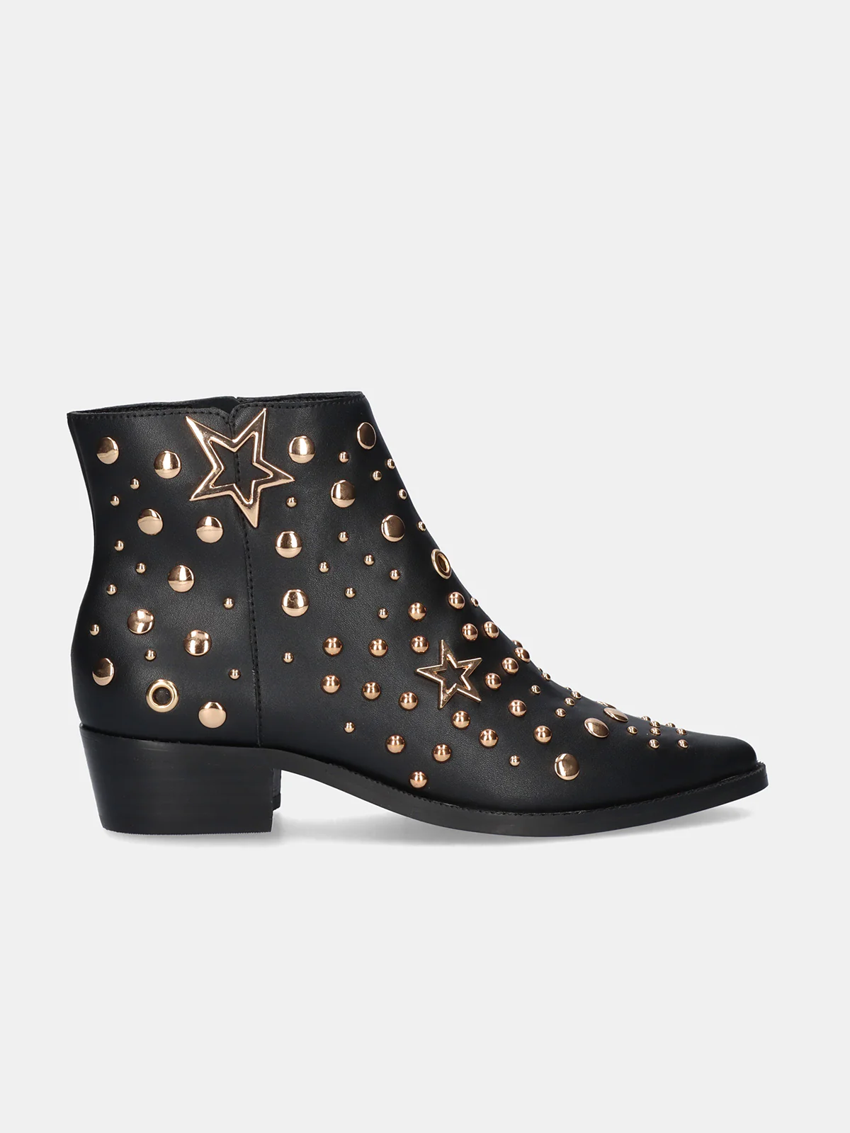 BOTIN MILAN-060 CUERO NEGRO-ORO
