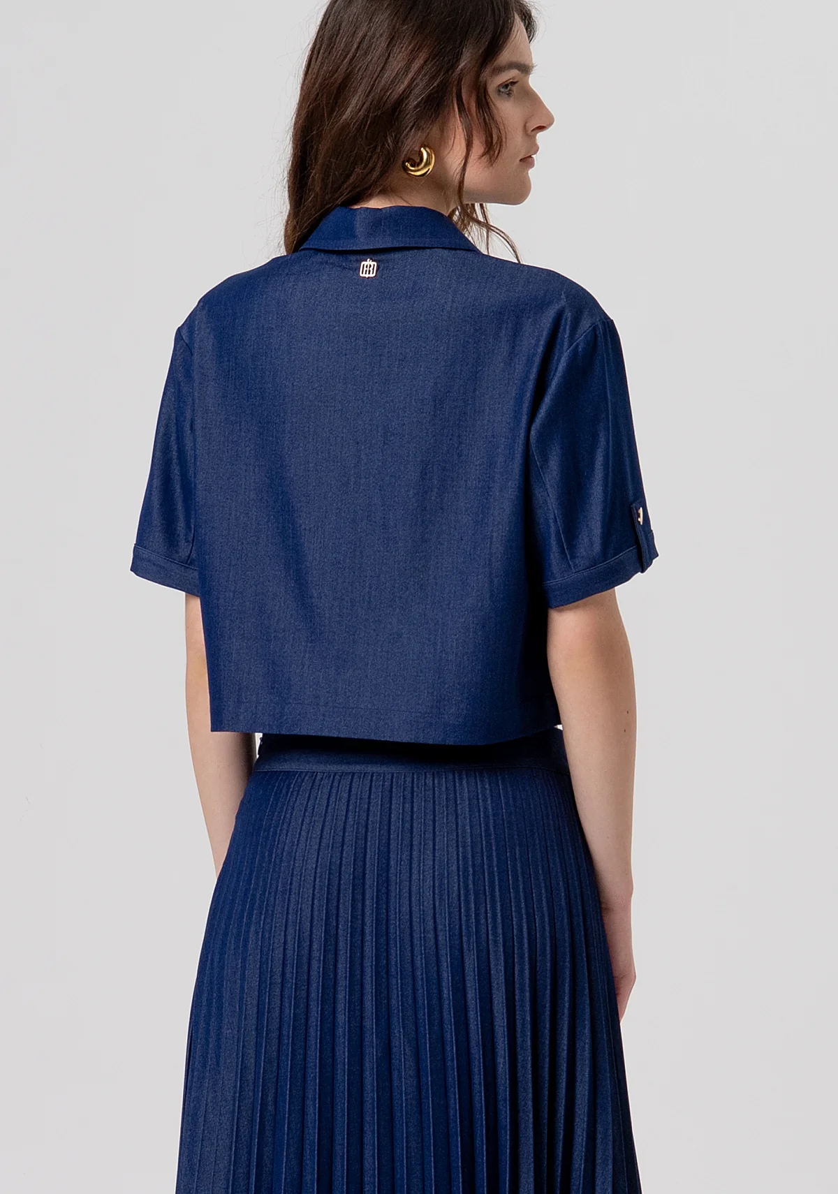 Polo Fracomina DENIM POLO BLOUSE