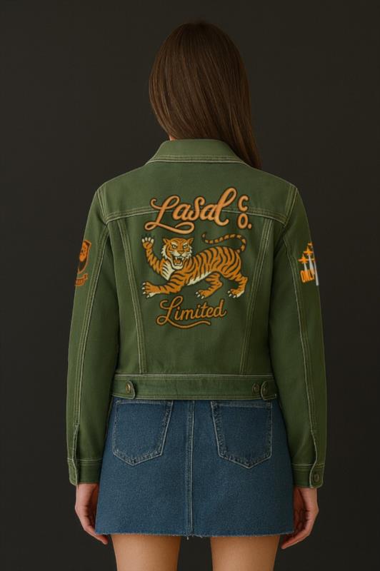 Cazadora denim de mujer LaSaL PILOT KAKI