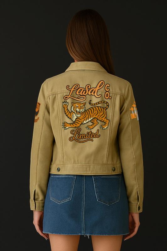 Cazadora denim de mujer LaSaL PILOT BEIG