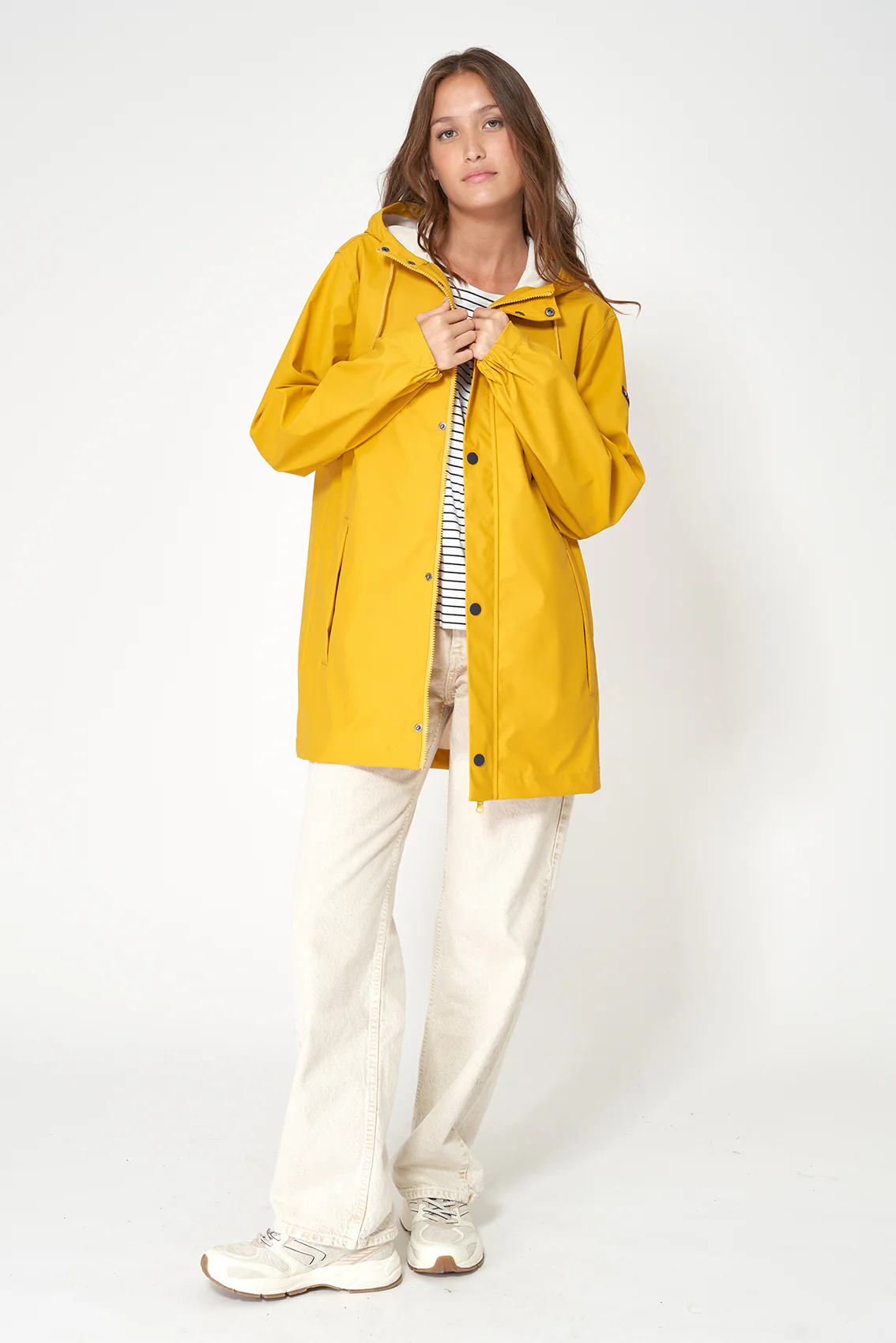 Chubasquero ligero amplio 100% impermeable UNISEX YELLOW