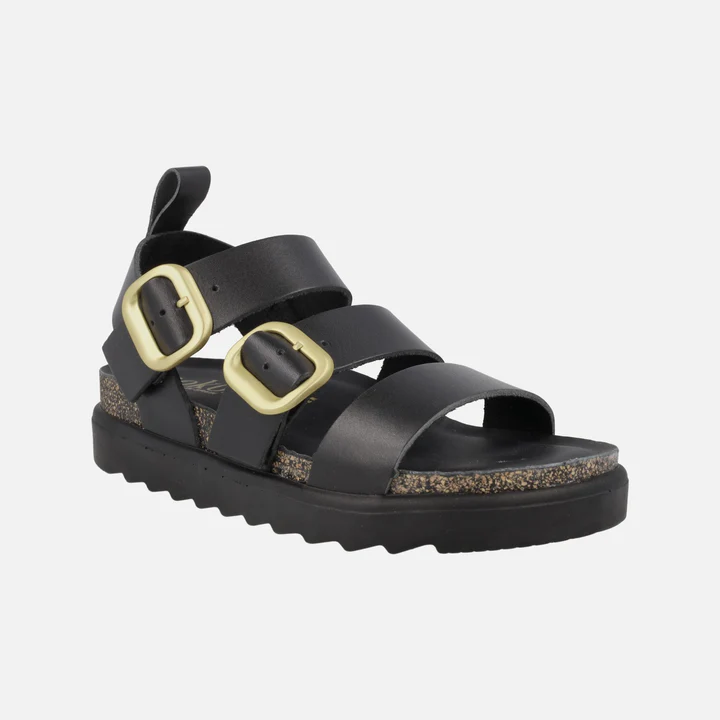 Sandalia de plataforma TUNEZ-127 negro