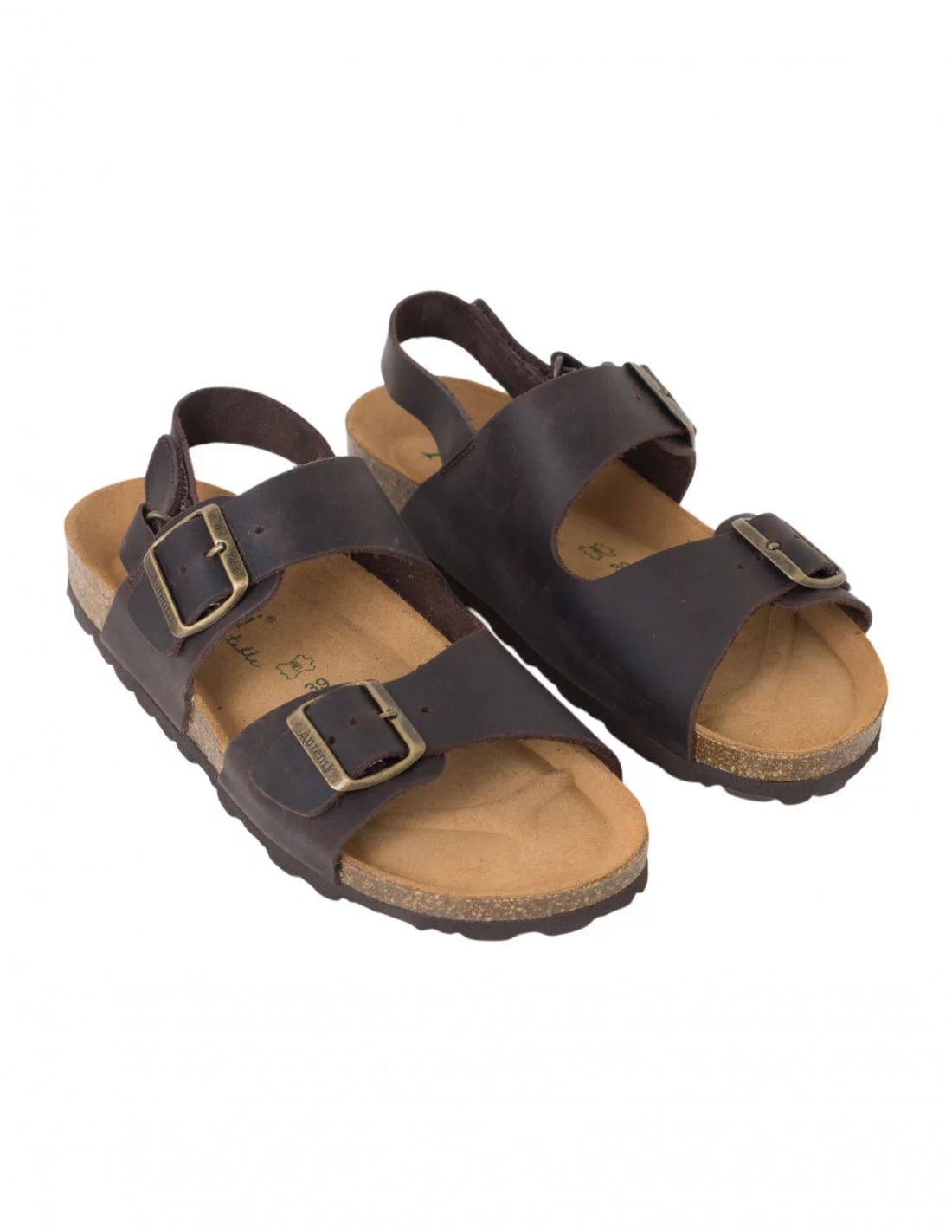 SANDALIA BIO HOMBRE PIEL CHOCO