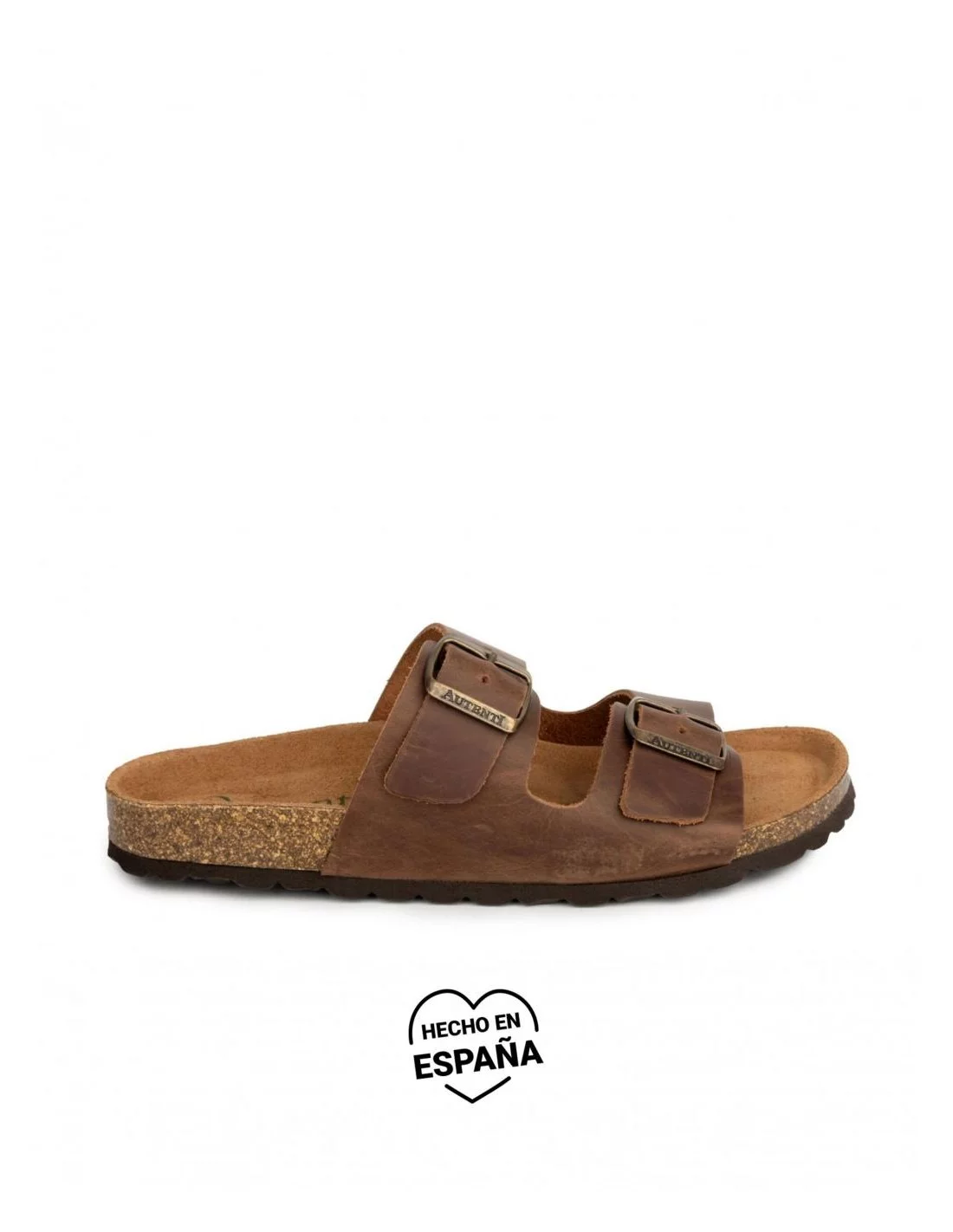 SANDALIA BIO HOMBRE PIEL CHOCO