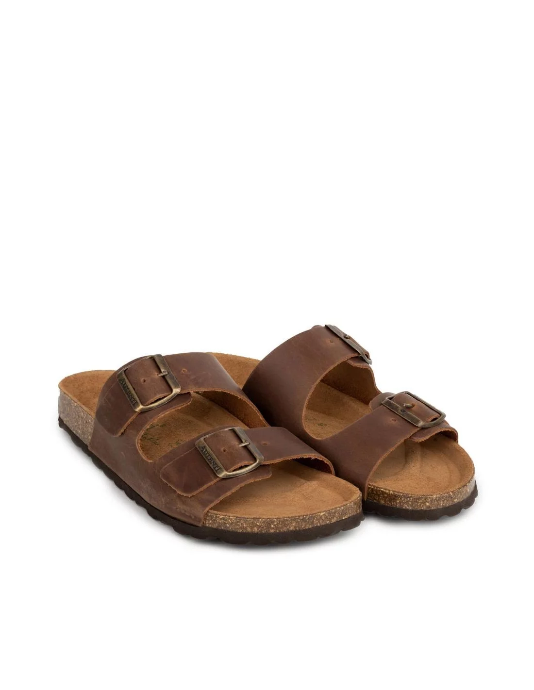 SANDALIA BIO HOMBRE PIEL CHOCO