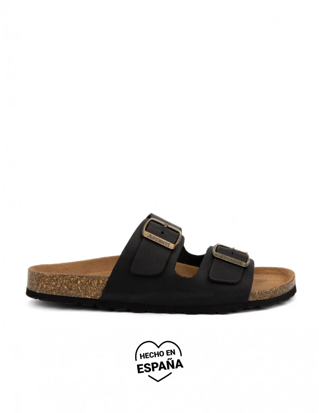 SANDALIA BIO HOMBRE PIEL NEGRO